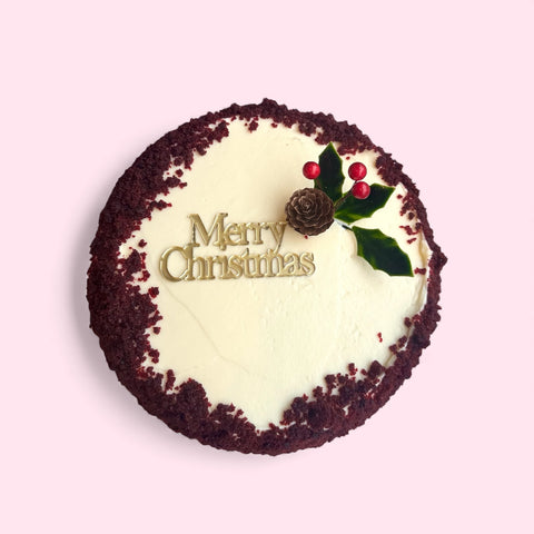 Single Layered Xmas Red Velvet